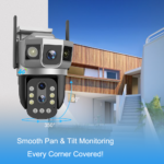 Camera de Supraveghere Exterior Interior STARTRONIK® SC23-G-DL, 4G(cartela SIM), UHD, 3 Lentile Viziune Nocturna IP66 Detectie Miscare Zoom 10x Aplicatie Telefon - imagine 5