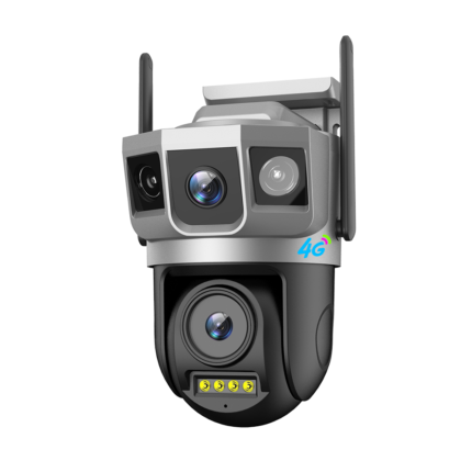 Camera de supraveghere, SmartCam STARTRONIK® , UHD 4G(cartela SIM) Viziune Nocturna Senzor Miscare Lentile Multiple Monitorizare Exterior Interior IP66 Stocare Cloud
