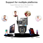 Camera de Supraveghere Exterior Interior STARTRONIK® SC23-G-DL, 4G(cartela SIM), UHD, 3 Lentile Viziune Nocturna IP66 Detectie Miscare Zoom 10x Aplicatie Telefon - imagine 7