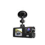 Camera de Bord Full HD 3 Lentile Panoramice Inregistrare Microfon Supraveghere Vehicul - imagine 9